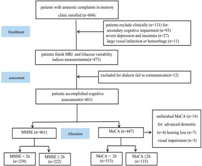 Glycemic variability correlates with medial temporal lobe atrophy and decreased cognitive performance in patients with memory deficits